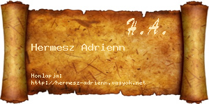 Hermesz Adrienn névjegykártya